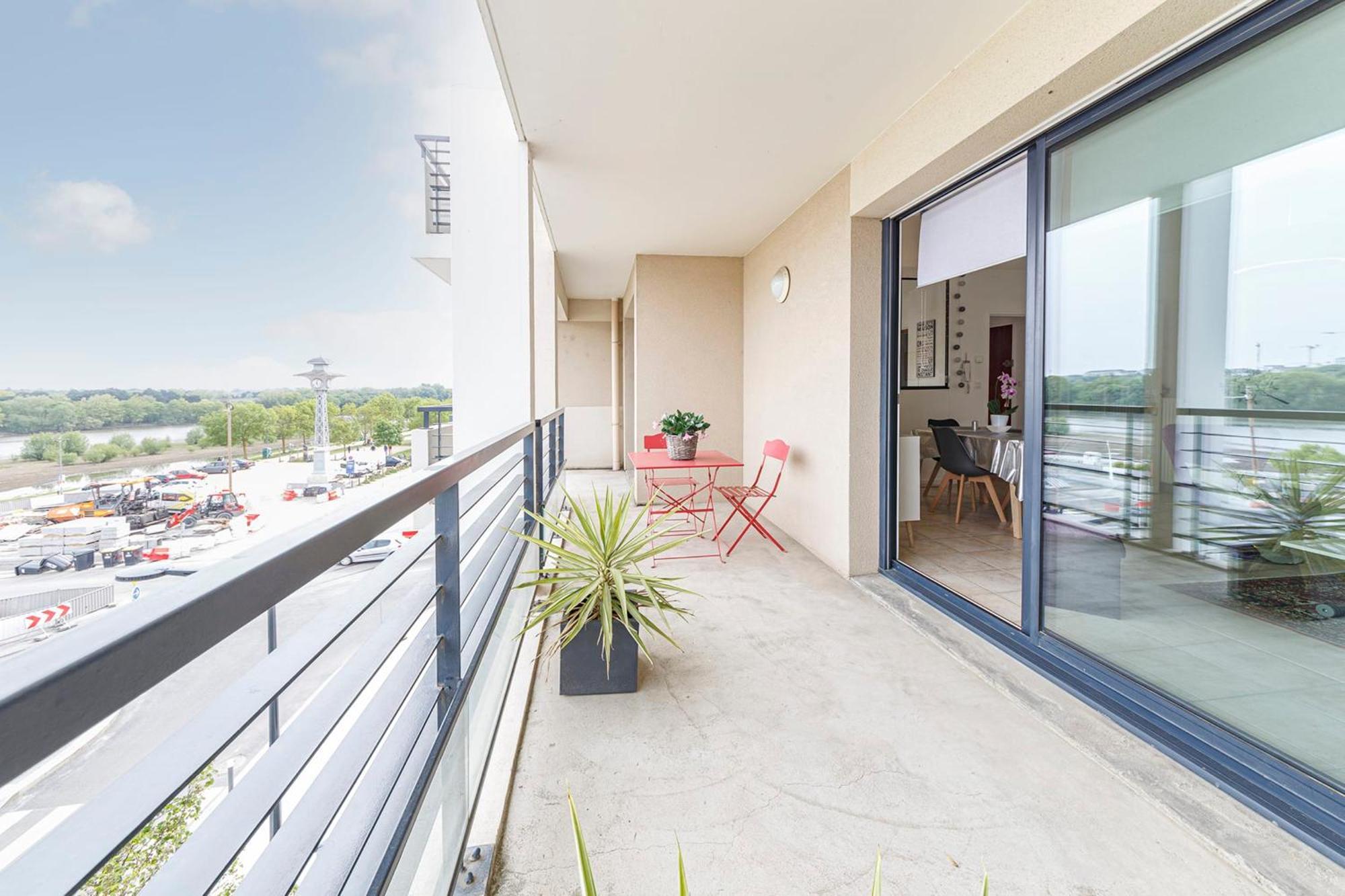 L'Aragon Wifi Balcon Vue La Maine Appartement Angers Buitenkant foto