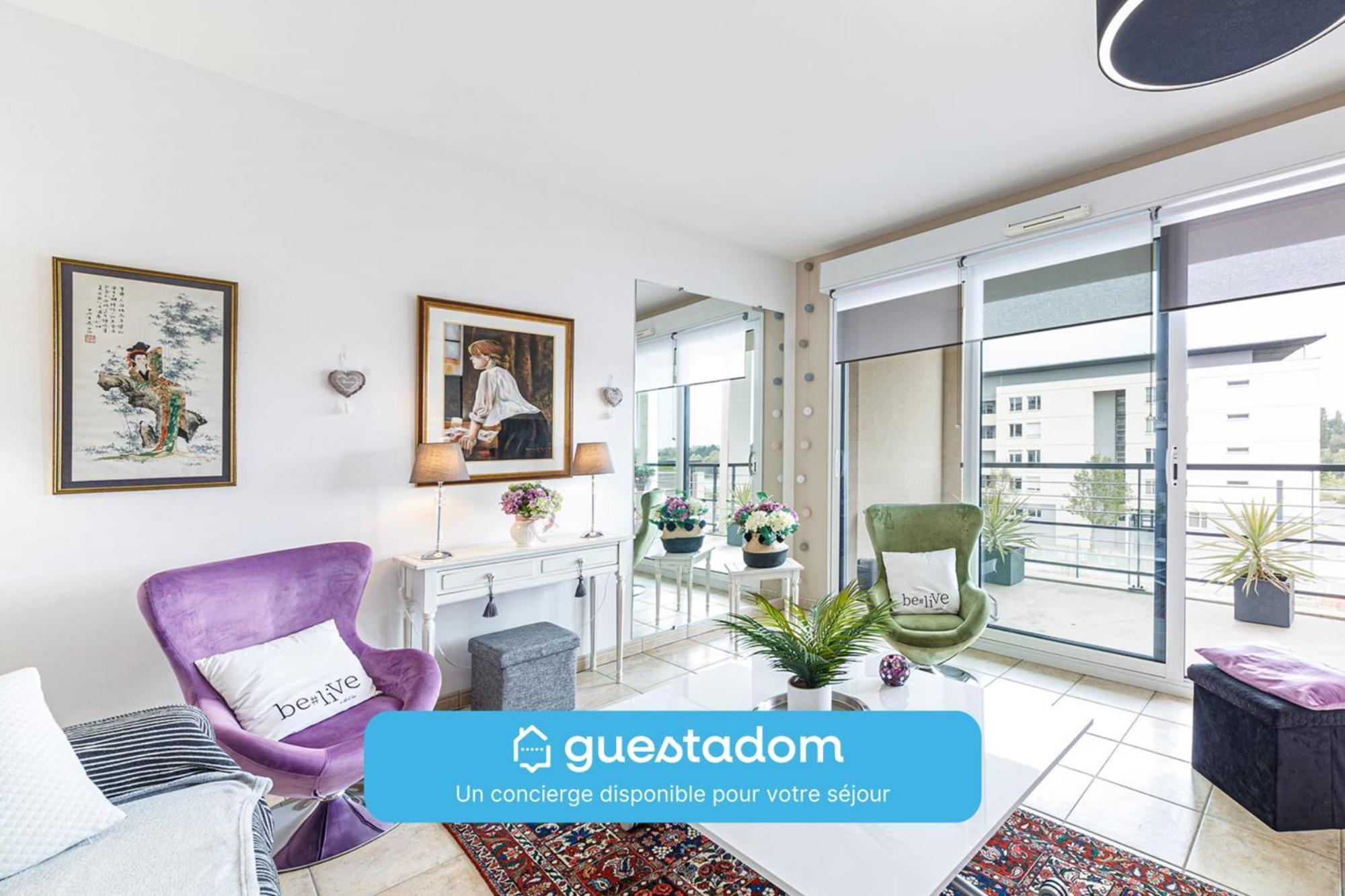 L'Aragon Wifi Balcon Vue La Maine Appartement Angers Buitenkant foto